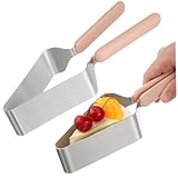 FUNNETOYU 2 Piezas Cortador de Tartas y Accesorio de Cocina Metálico Práctico y Compacto para Repostería y Postres para Doméstico y Profesional