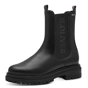 s.Oliver Damen Chelsea Boots mit Reißverschluss Elegant