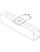 Unistrut P1019 Flat Bracket M6 / M8 Square Plate Washer Hot Dip Galvanised, Silver, Set of 10 Pieces