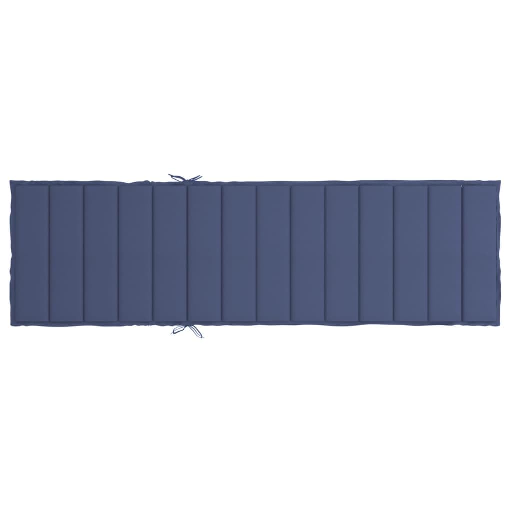 Cojín para Tumbona Tela Oxford Azul Marino, Cojin Tumbona Exterior, Colchonetas para Tumbonas, Colchoneta Hamaca, Cojín De Silla De Hamaca, Colchón para Tumbona - 378751