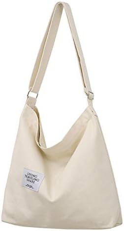 Covelin Women's Retro Large Size Canvas Shoulder Bag Hobo Crossbo...