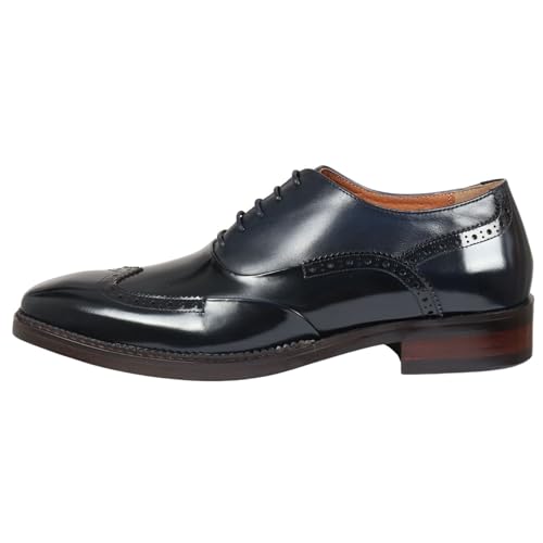 Zapatos de vestir azul marino cómodos con cordones para mantener el estilo en citas formales