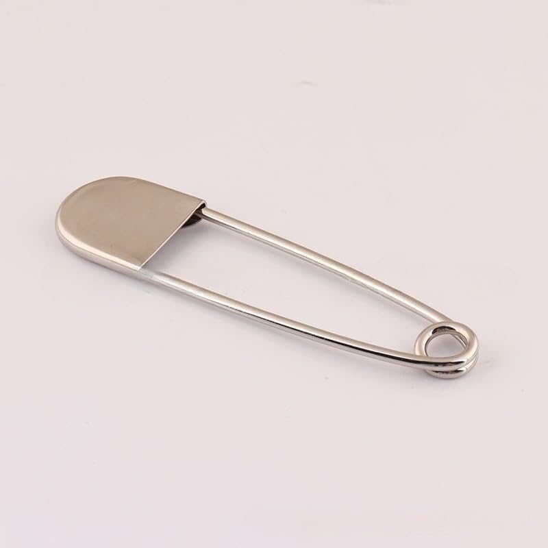127mm 30pcs Large Safety Pin, Simple Buckle Hardware Accessories Storage Decorative Metal Head, for DIY C rafts Luggage