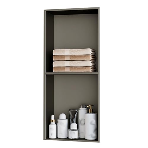 Étagère murale de salle de bain étanche en métal pour rangement douche