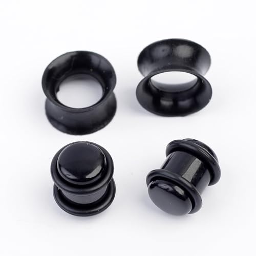 image for Marsrut Acrylic Ear Stretching Kit: Lightweight Tapers, Heart Tunnels 