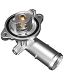 GVPART4U Upgraded Aluminum Engine Coolant Thermostat Housing Assembly - Compatible with Dodge Durango 2011-2015, Jeep Grand Cherokee 2011-2015, Wrangler 2012-2017, V6 3.6L, Replace 902-852 5184651AH