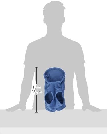 Gooby - Fleece Vest, Small Dog Pullover Fleece Jacket with Leash Ring, Blue, Medium - Image 2