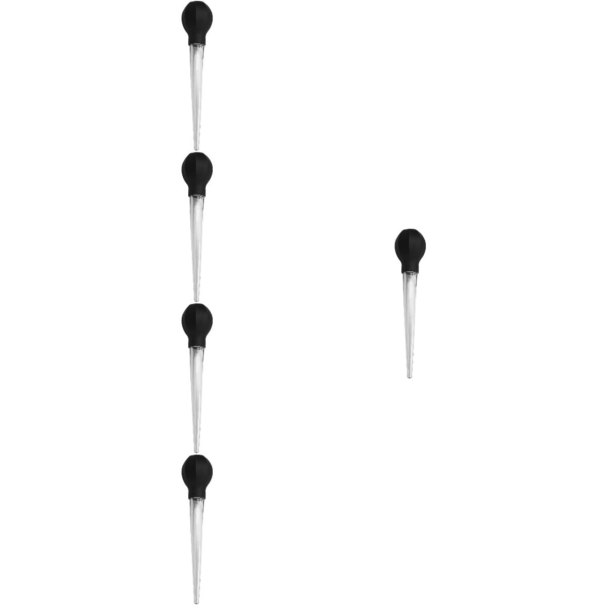 Happyyami 5pcs Turkey Baster Sauce Injector Drip Flavor Pump for Moist Meat Poultry Kitchen Tool for Thanksgiving Daily Cooking Easy to Clean Design