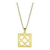 MAJALE Collar colgante Flor de Bareclona, colgante PANOT Barcelona, souvenir recuerdo de la ciudad de Barcelona (Big Oro)