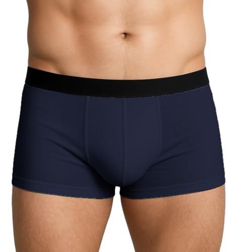 Image of HK47 Men Underwear Pack, Ice Silk Stretchable Breathable Trunks, Regular Fit Men's Brief, Anti Bacterial Quick Dry Innerwear for Men