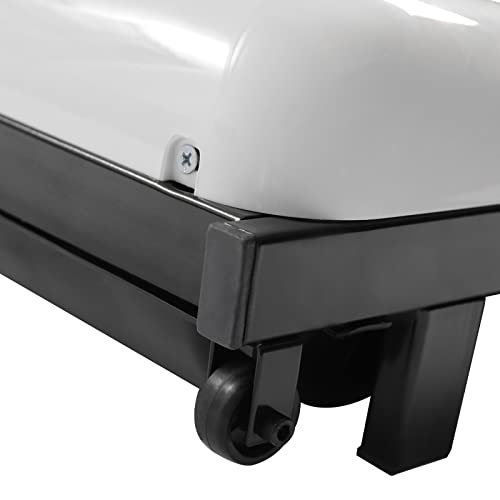 Loopband voor thuis, 600 W, elektrische loopband, onder bureau, met led-display + afstandsbediening, geluidsarm, installatievrij, 100 kg max. voor thuis en kantoor, 1-8 km/u (wit) - Afbeelding 5