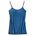 Camisole pour Femmes avec Soutien-Gorge Intégré Débardeur De Yoga sans Manches Haut Camisoles à Bretelles Spaghetti Confortables Rembourrées De Base