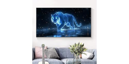 5D Diamond Painting Tigre Aurora Solution Anti-Stress et Décoration Maison