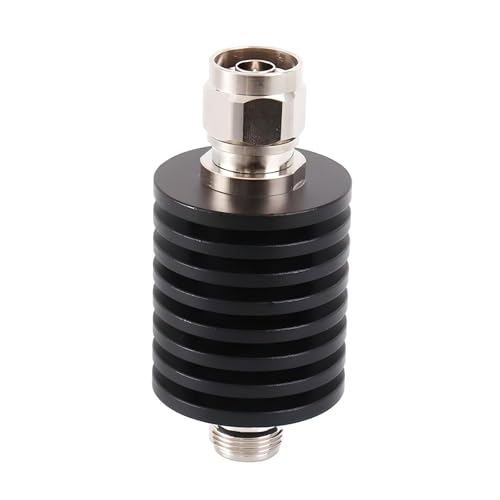 20db 25w n type rf attenuator - 50 ohm fixed coaxial attenuator dc-3ghz with n connector for rf testing ham radio amp signal generator