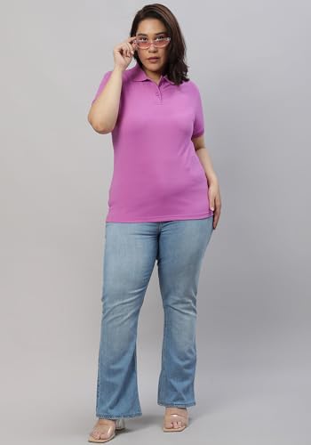 Image of Wear Your Opinion Womens Plus Size Polo Collar Neck T-Shirt Top