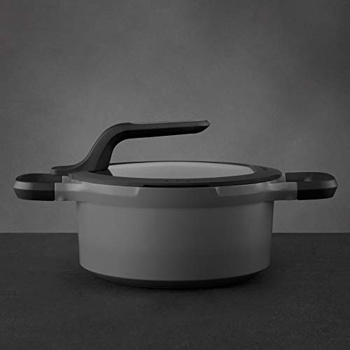 BergHOFF GEM 2307417 Saucepan 2.8 L Around Black – Pots (2.8 L, Round, Black, Forged Aluminium, Black, Ceramic, Gas, Halogen, Induction) Second Image