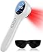 Produktbild Rotlicht Therapie Gerät portable, Cozion Upgrade Kaltes Rotlichtgerät Infrarottherapie 4 Leistung/Zeit einstellbar red light therapy Muskel zur Schmerzlinderung, Rotlichtlampe Tiere(3x808nm+14x650nm)