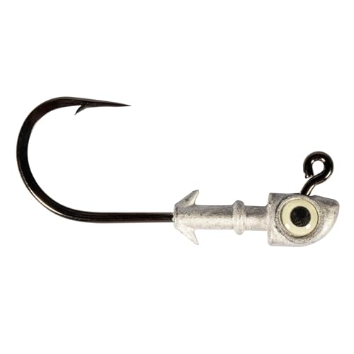 Z-Man DE6012-02PK2 Diezel Eye Jigheads 6/0 1/2 Oz Glow 2 Pack