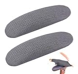 FYTXSZ Bürostuhl Armlehnenschoner Elastisch Spandex Stretch Waschbare Abnehmbare Armlehnen Polster Abdeckung Schutz Für Gamingstuhl & Homeoffice Stuhl (Grau)