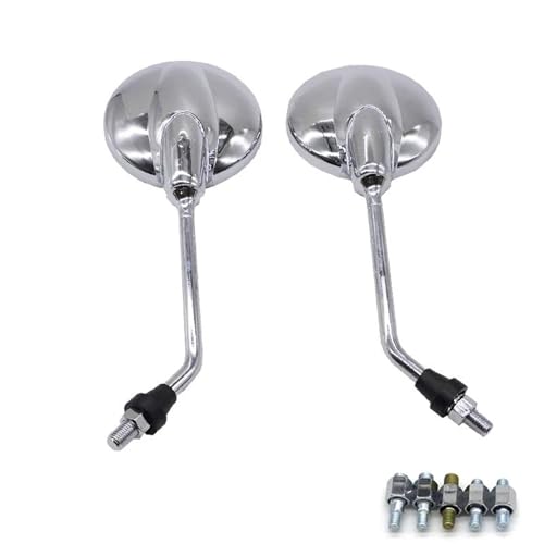 Rétroviseur moto chromé universel 8mm 10mm rétroviseurs Yamaha XVS