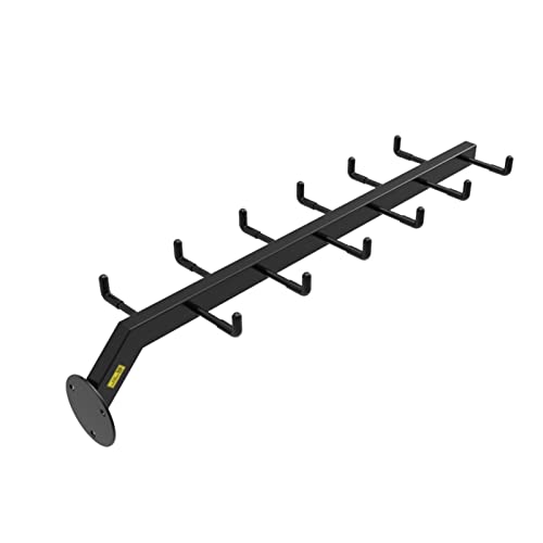 Estante de la estera de yoga Soporte de Pared para Rack con Banda de Resistencia Negra, Estante de Almacenamiento de Gimnasio Resistente para Bandas de Ejercicio, Cinturones de Elevación y Cuerdas par Cover