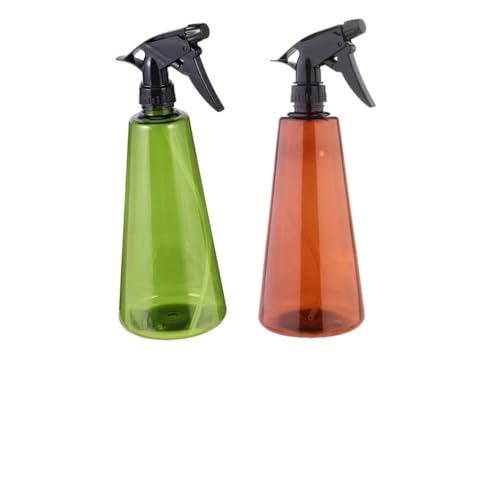 BESPORTBLE Botella Rociadora De Plástico Mini 750ml Para Riego De Plantas Hogar Oficina 2 Piezas Verde Oscuro y Marrón Translúcido Portátil Recargable