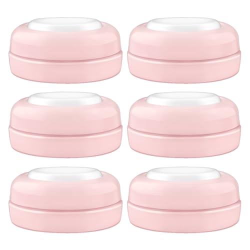 Maymom Screw Lids Aka Travel Caps with Rewritable Sealing Disc Compatible with Avent, Maymom Wide Mouth Bottles; Cap Replace Avent Natural Bottle Sealing Ring and Sealing Disc, 6pcs. (Pink)