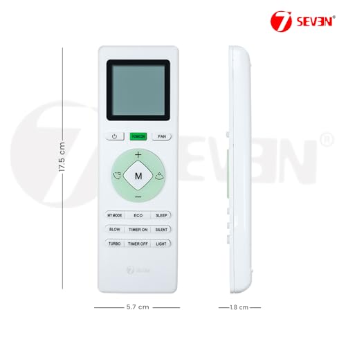 Image of 7SEVEN Compatible with Lloyd AC Remote Control Model 233A Suitable for 1 1.5 2 Ton Spilt and Window Air Conditioner - Match Keys Exactly with Existing Remote Controller