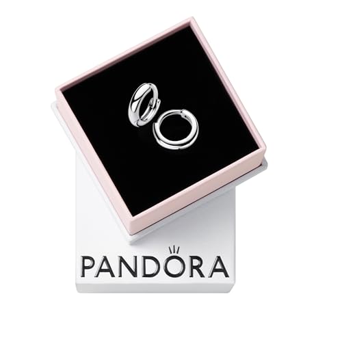 Pandora Essence Runde Huggie-Kreolen-Ohrringe aus Sterling Silber, 293286C00