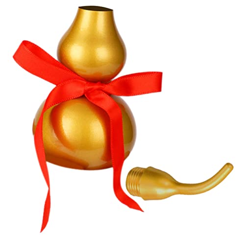 Gourde chinoise laiton véritable IMIKEYA objet art feng shui