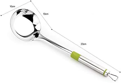 Spatula Cooking Utensils Stainless Steel Household Full Set of Colander Kitchen Utensils Kitchen Spoon Cooking Shovel Soup Spoon ladle，One Color-M