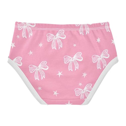 Playful Bows Sparkles Pink Little Girl Panties Girls Underwear Toddlers Cotton Stylish Briefs Undies Kids 2t2