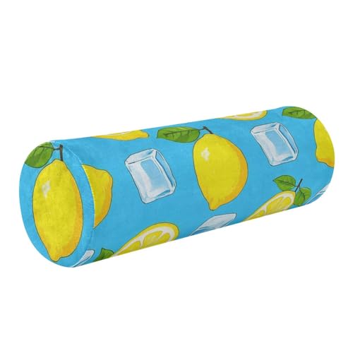 Almohada cilíndrica de espuma viscoelástica 43x14 cm