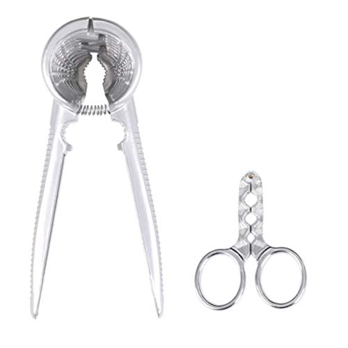 FAVOMOTO 2Pcs Ferramenta para Abridor de Alicate de Nogueira Alicate de Sementes de Melão Tesoura Al