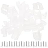 minkissy 100 Pezzi Clip per Strisce LED 12-14mm a Fissaggio Laterale Viti