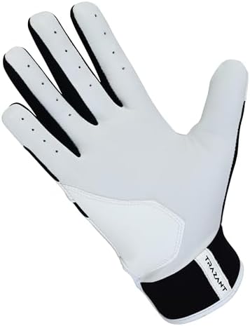 Trazant Baseball Batting Gloves for Kids, Youth & Adults β Lightweight, Breathable, Sheep Leather Palm, Flexible Fit Baseball & Softball Gloves for Training and Games (Adult L) - 1