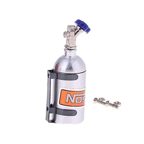 LAFEINA Simulation Nitrogen Bottle Decoration Accessory for 1:10 RC Crawler Car TRX4 SCX10 90046 D90 D110 TF2 (Silver)
