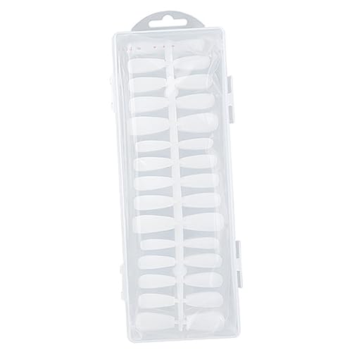 NOLITOY 300pcs Frosted Fake Nails Full Cover Tips for Nail Art Lightweight Easy to Apply for All Types Includes Each