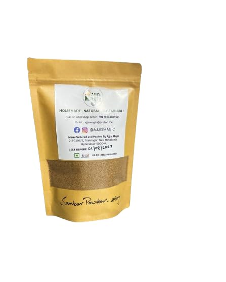 Ajjis Magic Sambar Powder-250 Gm | 100% Pure and Natural | Ideal for Cooking, Seasoning, and Health Benefits (B0CZTQ5JCD) Amazon Price History, Amazon Price Tracker