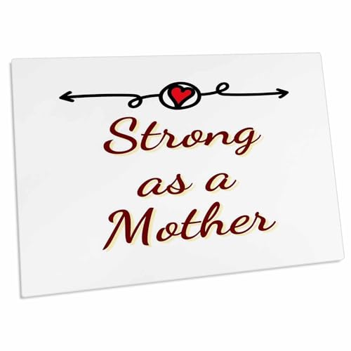 3dRose Pad para Escritorio con Texto Strong as a Mother miniatura 1