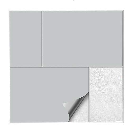 Kiwistar Fliesenaufkleber Hellgrau Seidenmatt - 30 x 60 cm - 1 Stück - Klebefliesen Stickerfliesen zum Wandfliesen überkleben - selbstklebend für Küche Bad glatte Flächen Kiwistar Fliesenaufkleber Hellgrau Seidenmatt - 30 x 60 cm - 1 Stück - Klebefliesen Stickerfliesen zum Wandfliesen überkleben - selbstklebend für Küche Bad glatte Flächen