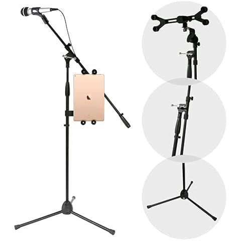 Pyle Pro Multimedia Microphone Stand for iPad Cover