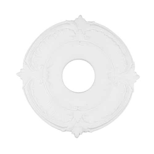 Crapyt Ceiling Light Medallion Ceiling Light Plate PU Ceiling Medallion 12.01