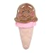 ZippyPaws ZP869 Nomnomz Ice Cream Squeak Toy, Ice Cream