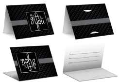 Gift Card Presenter (A Gift for You - Black Stripe) 100 pack