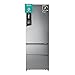 Hisense RT641N4AIE - Frigorífico Combi No Frost Inox Puerta Francesa, Eficiente Clase E, Capacidad 493 L con 200 cm Alto, Super Freeze, Total No Frost, Puerta Reversible, Silencioso 38dB, Color Inox