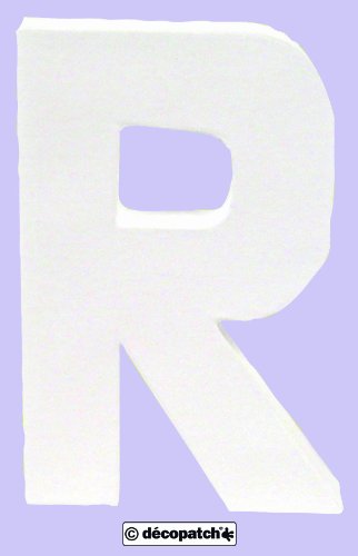 Decopatch Decorazione in Forma di Lettera R White