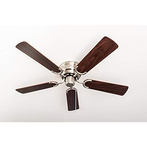 Ventilador de techo Pepeo Kisa Níquel cepillado sin luz Cover