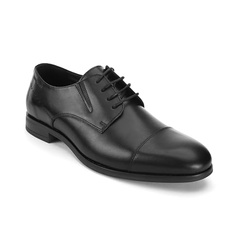 Image of Thomas Crick Men's Genuine Leather Plain Derby Shoes