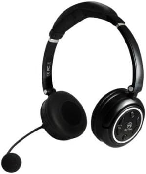 Andrea Communications WNC-1500 Stereo 2.4Ghz Wireless Computer Headset with Noise canceling Microphone, USB Charging Cable in Retail Packaging
